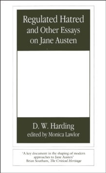 Image for Regulated hatred and other essays on Jane Austen