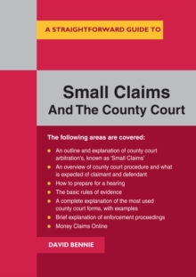 Image for A straightforward guide to small claims and the county court