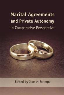 Image for Marital agreements and private autonomy in comparative perspective