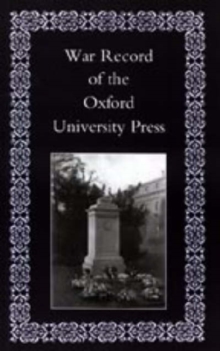 Image for War Record of the University Press, Oxford