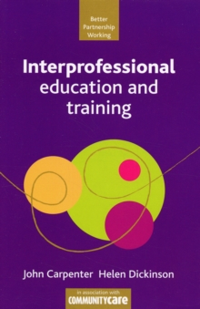 Image for Interprofessional education and training