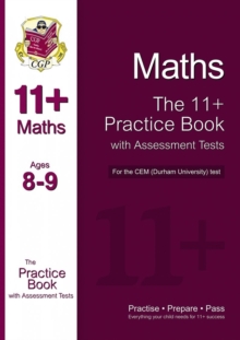 Image for 11+ Maths Practice Book with Assessment Tests (Age 8-9) for the CEM Test