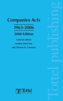 Image for Companies Acts 1963-2006