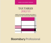 Image for Tax Tables 2012/13