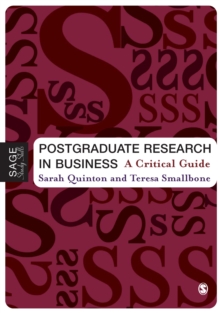 Image for Postgraduate research in business: a critical guide