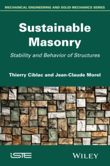 Image for Sustainable Masonry : Stability and Behavior of Structures