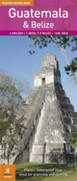 Image for Rough Guide Map Guatemala & Belize