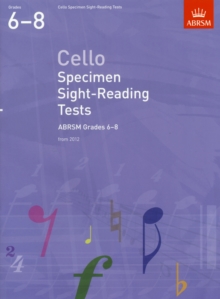 Image for Cello Specimen Sight-Reading Tests, ABRSM Grades 6-8