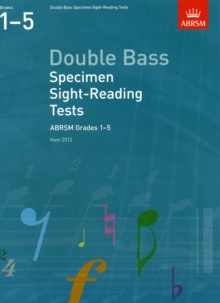 Image for Double bass specimen sight-reading tests  : from 2012: ABRSM grades 1-5