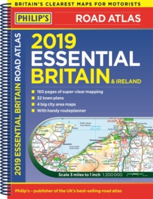 Image for Philip's 2019 Essential Road Atlas Britain and Ireland - Spiral A4