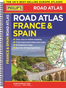 Philip's France and Spain Road Atlas