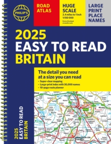 Image for 2025 Philip's Easy to Read Road Atlas of Britain