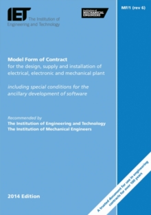 Image for Model form of contract for the design, supply and installation of electrical, electronic and mechanical plant  : MF/1 (Rev 6)
