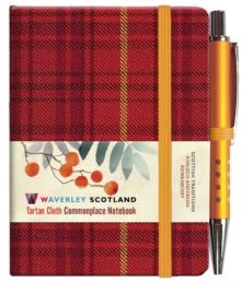 Image for Waverley S.T. (S): Rowanberry Mini with Pen Pocket Genuine Tartan Cloth Commonplace Notebook