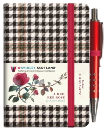 Image for A Red, Red Rose Tartan Notebook (mini with pen) (Burns check tartan)
