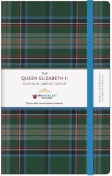 Image for The Queen Elizabeth II Platinum Jubilee Tartan Cloth Large Notebook : Waverley Commonplace Notebooks