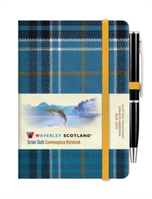 Image for Waverley Blue Loch Tartan cloth mini notebook with pen