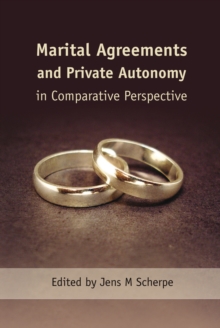 Image for Marital Agreements and Private Autonomy in Comparative Perspective