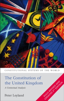 Image for The constitution of the United Kingdom  : a contextual analysis