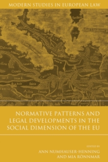 Image for Normative Patterns and Legal Developments in the Social Dimension of the EU