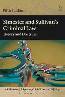 Image for Simester and Sullivan's Criminal Law