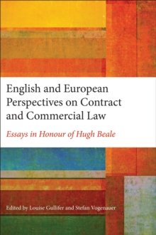 Image for English and European Perspectives on Contract and Commercial Law