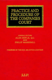 Image for Practice and Procedure of the Companies Court