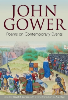 Image for John Gower: Poems on Contemporary Events
