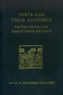 Image for Texts and Their Contexts : Papers from the Early Book Society
