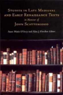 Image for Late medieval and early Renaissance texts in honour of John John Scattergood