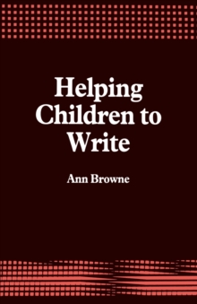 Helping Children to Write