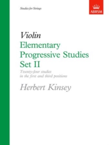 Image for Elementary Progressive Studies, Set II for Violin
