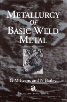 Image for Metallurgy of Basic Weld Metal