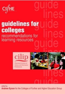 Image for Guidelines for colleges  : recommendations for learning resources