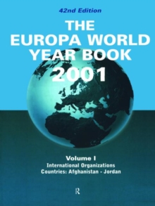 Image for Europa World Year Bk 2001 V1