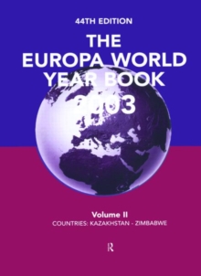 Image for Europa World Year Book V2 2003