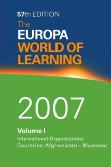 Image for The Europa World of Learning 2007