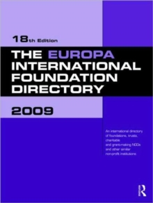 Image for The Europa International Foundation Directory 2009
