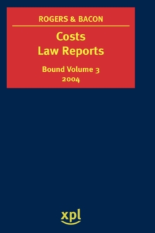 Image for Costs Law Reports 2004 (Bound Volume 3)