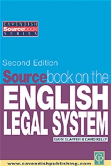 Image for Sourcebook on the English legal system