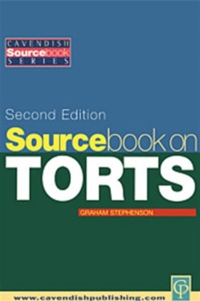 Image for Sourcebook on Tort Law 2/e