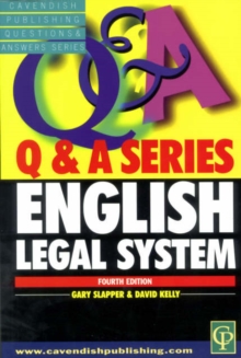 Image for English Legal System Q&A 2003-2004