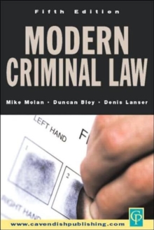 Image for Modern criminal law