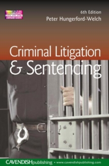 Image for Criminal Litigation and Sentencing
