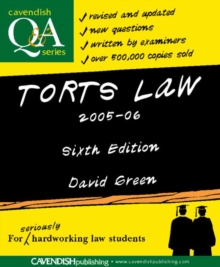 Image for Torts Law Q&A 2005-2006
