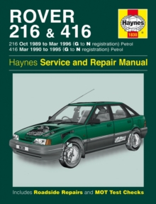 Image for Rover 216 & 416 Petrol (89 - 96) G To N
