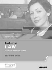 Image for English for Law Teacher Book
