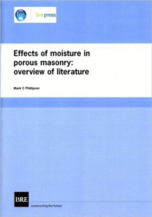 Image for Effects of Moisture in Porous Masonry