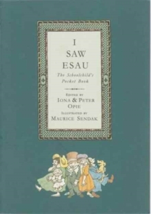 Image for I saw Esau  : the schoolchild's pocket book.