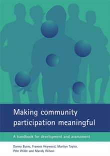 Image for Making community participation meaningful  : a handbook for development and assessment